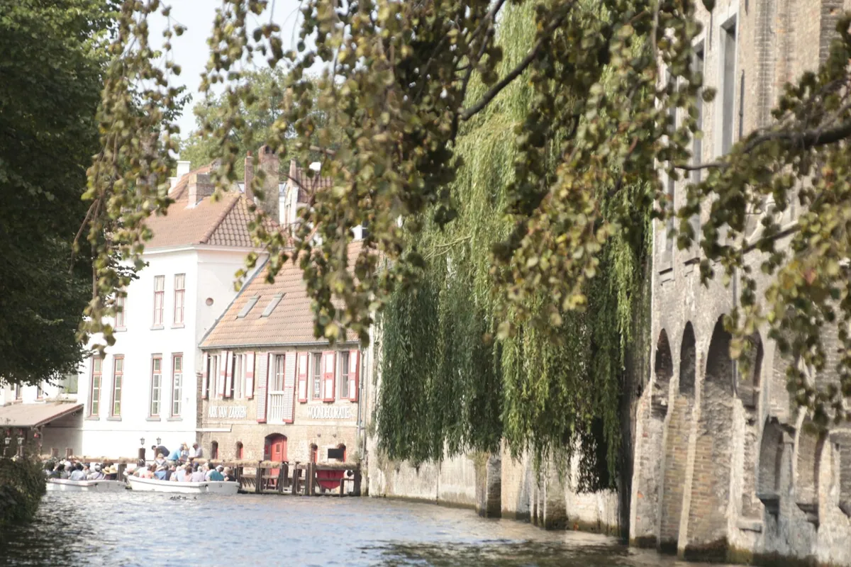 A romantic canal-side corner of Bruges
