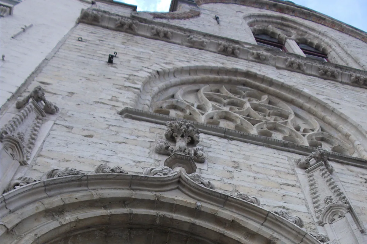 The Gothic building that houses the Frietmuseum in Bruges
