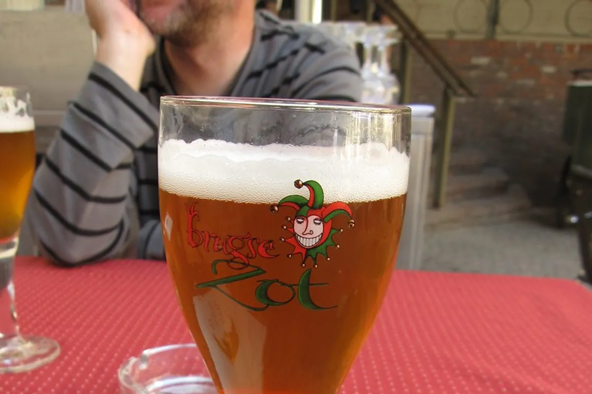 Brugse Zot beer at De Halve Maan brewery