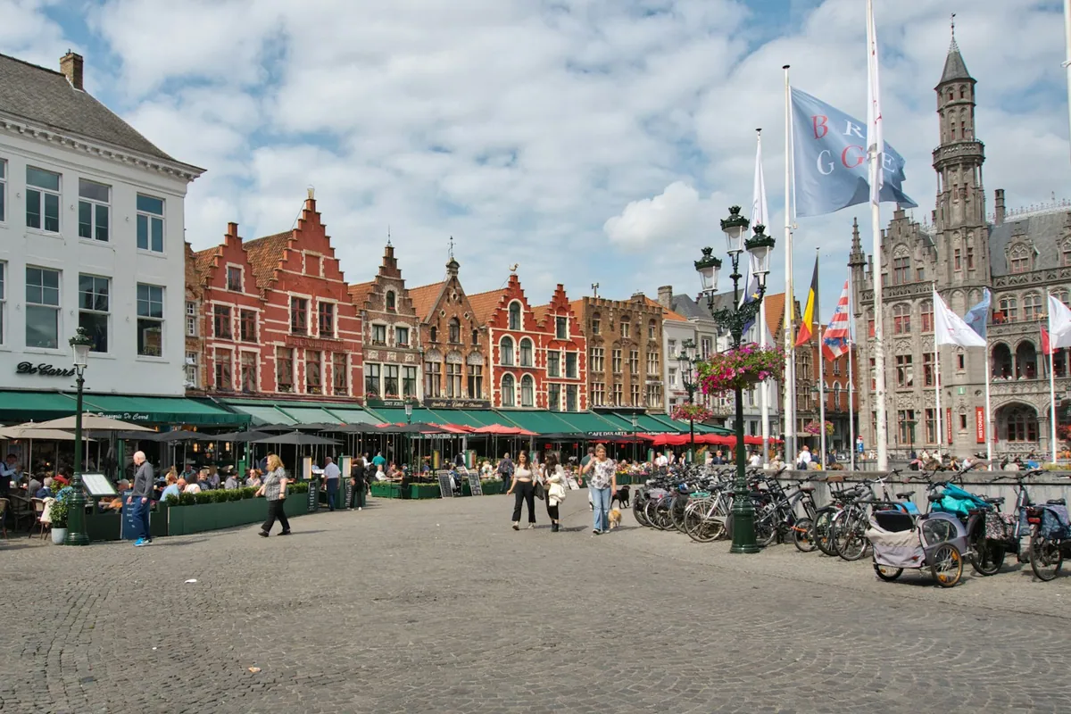 Bruges historic centre, where many guided walks begin
